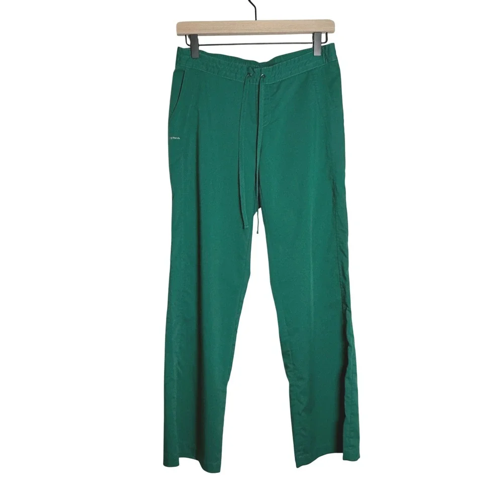 Healing Hands Womens Scrub Pants SP Green Stretch‎ Waist Nurse Medical Caretaker